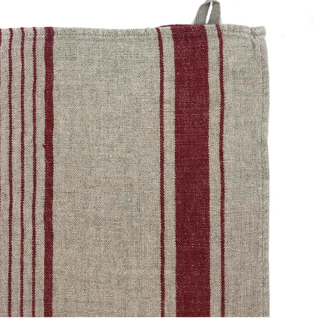 Tea Towel Aubagne Natural/Red