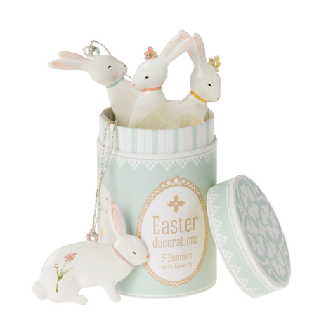 Maileg Easter Bunny Ornaments 5pcs