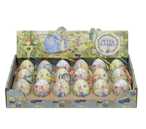 Peter Rabbit Mini Egg Shape tin assorted