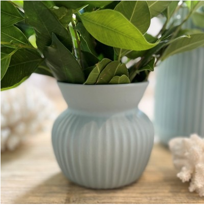 Flax Amity Vase-duck egg