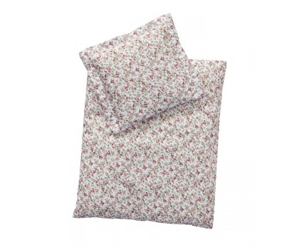 Astrup Doll Bed Bedding Set, Pink Roses