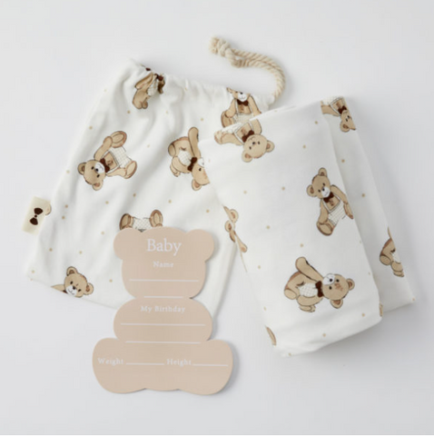 Notting hill Bear Jersey Wrap & Arrival Card