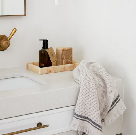 Nurture 100% Cotton Hand Towel | Clay