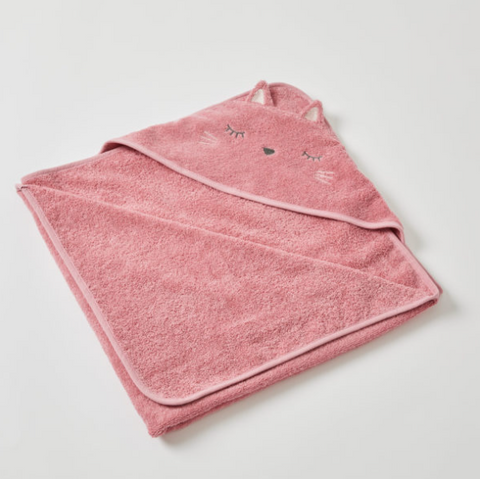 Fleur Cat Baby Hooded Towel