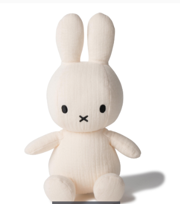 Miffy Sitting Muslin Cream (23cm)