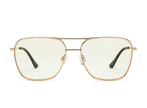 Hooper Polished Gold Reading Glasses