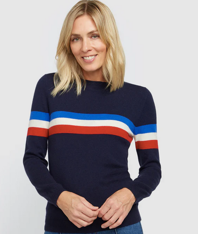 Cashmere & Wool French Racer Jumper