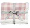 Check Sherpa Baby Blanket 80 x 100cm Check Sherpa Baby Blanket 80 x 100cm