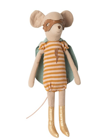 Maileg super Hero Mouse - medium -girl