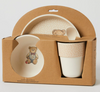 Notting Hill Bear Bamboo 4pc Dinner Set. Notting Hill Bear Bamboo 4pc Dinner Set.