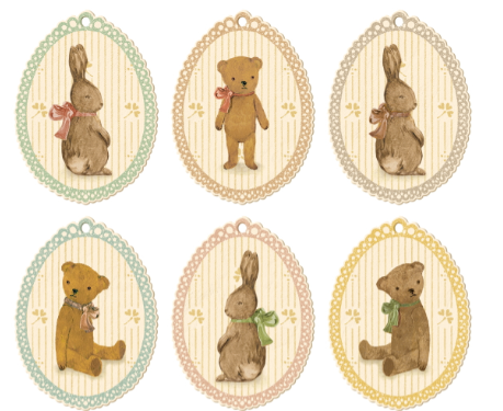 Maileg Gift Tags Bunnies & Teddies.
