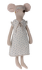 Maileg Maxi Mouse in Pyjamas or Nightgown. Maileg Maxi Mouse in Pyjamas or Nightgown.