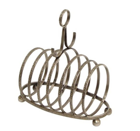 Antique Style Silver Toast Rack
