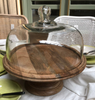 Ploughmans Board with Glass Dome on Stand. Ploughmans Board with Glass Dome on Stand.
