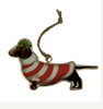 Metal Christmas Ornaments - Christmas Dachshunds Metal Christmas Ornaments - Christmas Dachshunds