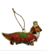 Metal Christmas Ornaments - Christmas Dachshunds Metal Christmas Ornaments - Christmas Dachshunds