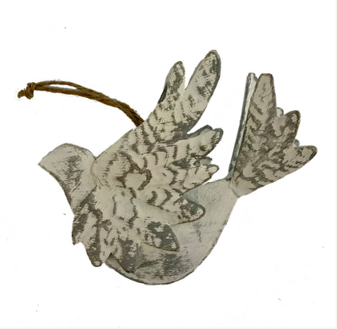 Ruby Star Traders Metal Xmas Ornaments - Xmas Angels & Doves