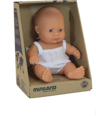 Miniland Caucasian Girl - 21cm.