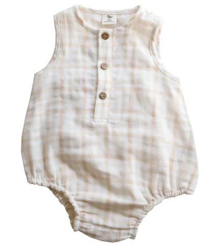 Fibre for Good - Sleeveless Henley Bodysuit - LY074STP.