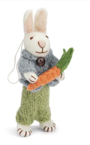 Gry & Sif - Bunny White, Pants & Carrot - 20513