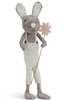 Gry & Sif Bunny XL grey pants & flower - 30912.