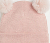 Double Pom Pom Ribbed Children's Beanies - BRO1. Double Pom Pom Ribbed Children's Beanies - BRO1.