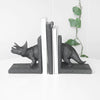 Triceratops Bookend Set - Black Triceratops Bookend Set - Black