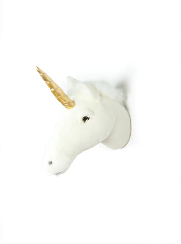 Wild and Soft - White Unicorn Head