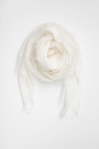 Cloth and Co Linen Scarf - Winter White