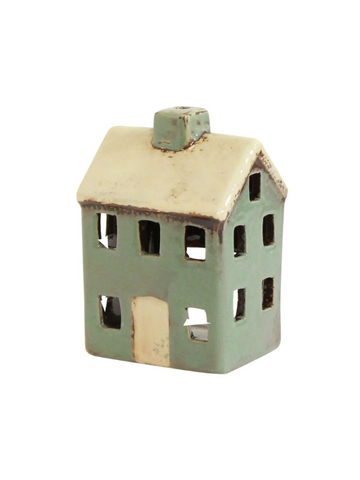 Chalet Tea Light House - Blue