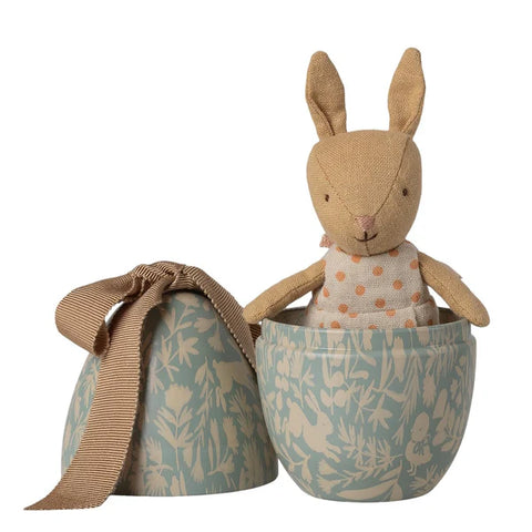 Maileg Easter Egg with Rabbit Dusty Blue