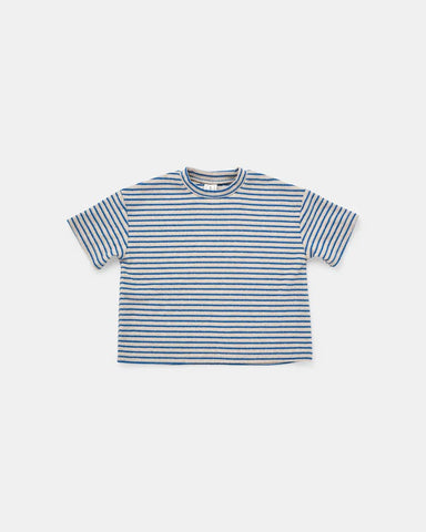 Felix Tee - Cobalt Stripe Blue