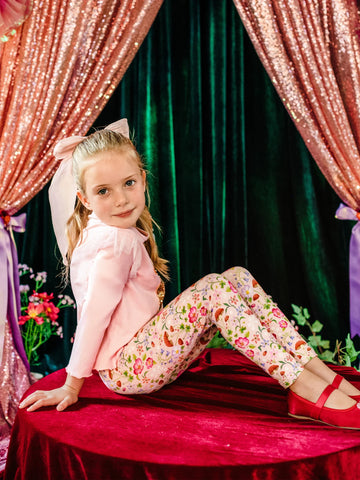 Fleur Harris Toadstool Signature Leggings - Apricot