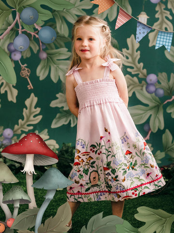 Fleur Harris Enchanted Garden Faraway Dress - Sugar Pink