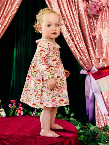 Fleur Harris Toadstool Paradise Dress - Apricot