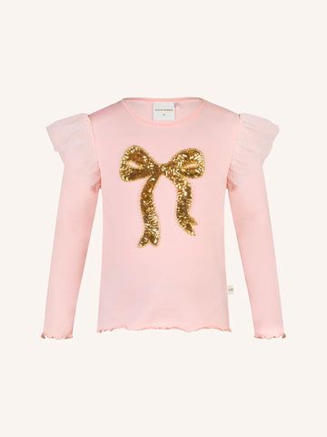 Fleur Harris Bow Tee - Peach