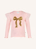 Fleur Harris Bow Tee - Peach
