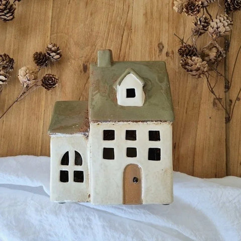 Alsace Tea Light Chapel Olive Green (YA0046)