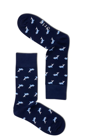 ORTC Socks - Navy Dolphins.