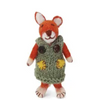Gry & Sif -Small Boy Fox with Green Pants & Ochre Scarf.