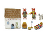 Gry & Sif Gingerbread House with Lighting Garland