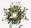 Olive Wreath with Lights