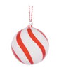 High Shine Peppermint  Christmas Baubles