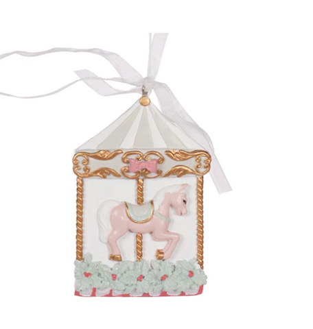 Enchanted Pink Carousel Hanging - CXJ027