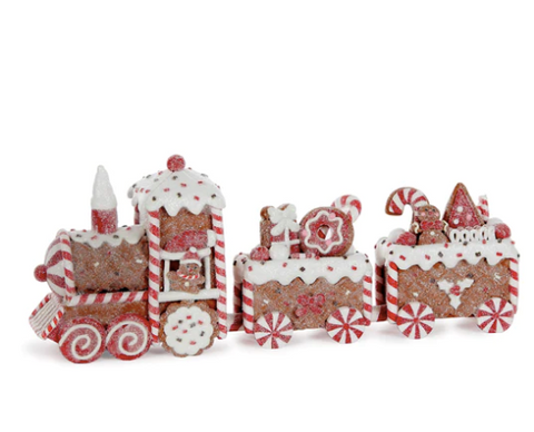 Gingerbread Train with 3 Carriages - AXB060