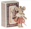 Maileg Princess Mouse in Matchbox