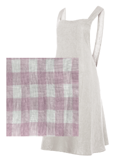 Gingham Linen Apron