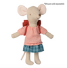 Maileg clothes & bag for mum mouse - Red.