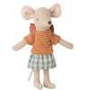 Maileg clothes & bag for big sister mouse - Old Rose.