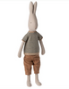 Maileg Rabbit with Striped Knit - Size 4.